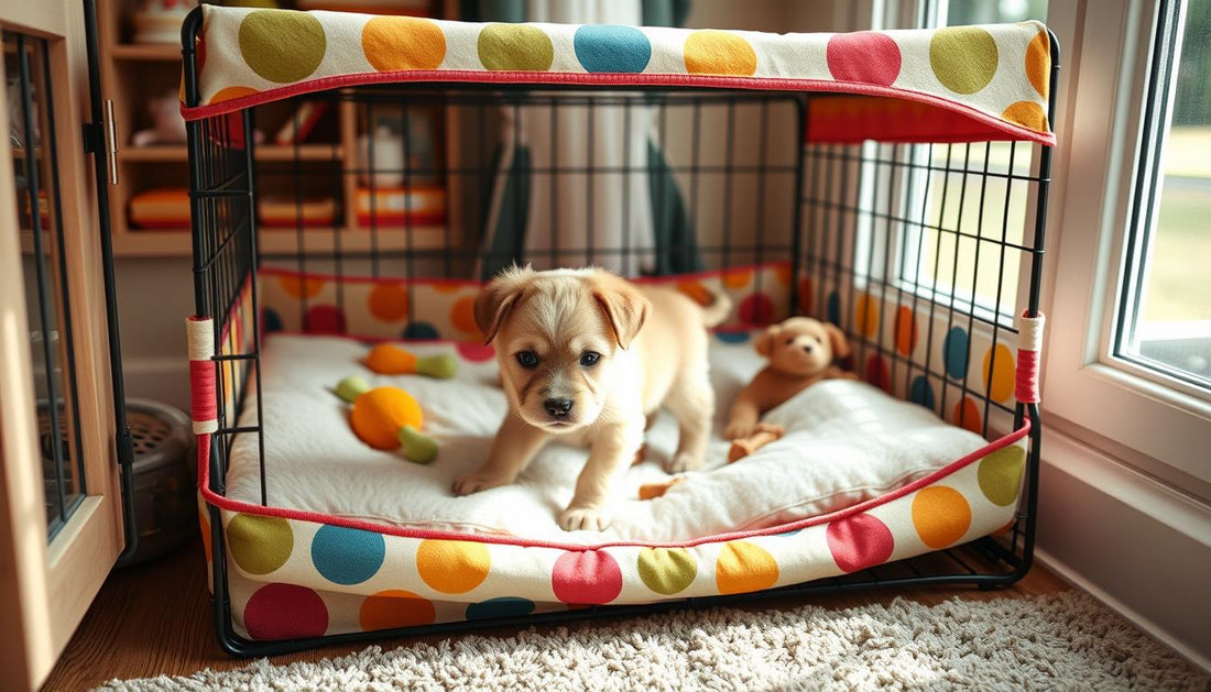 crate training a puppy​